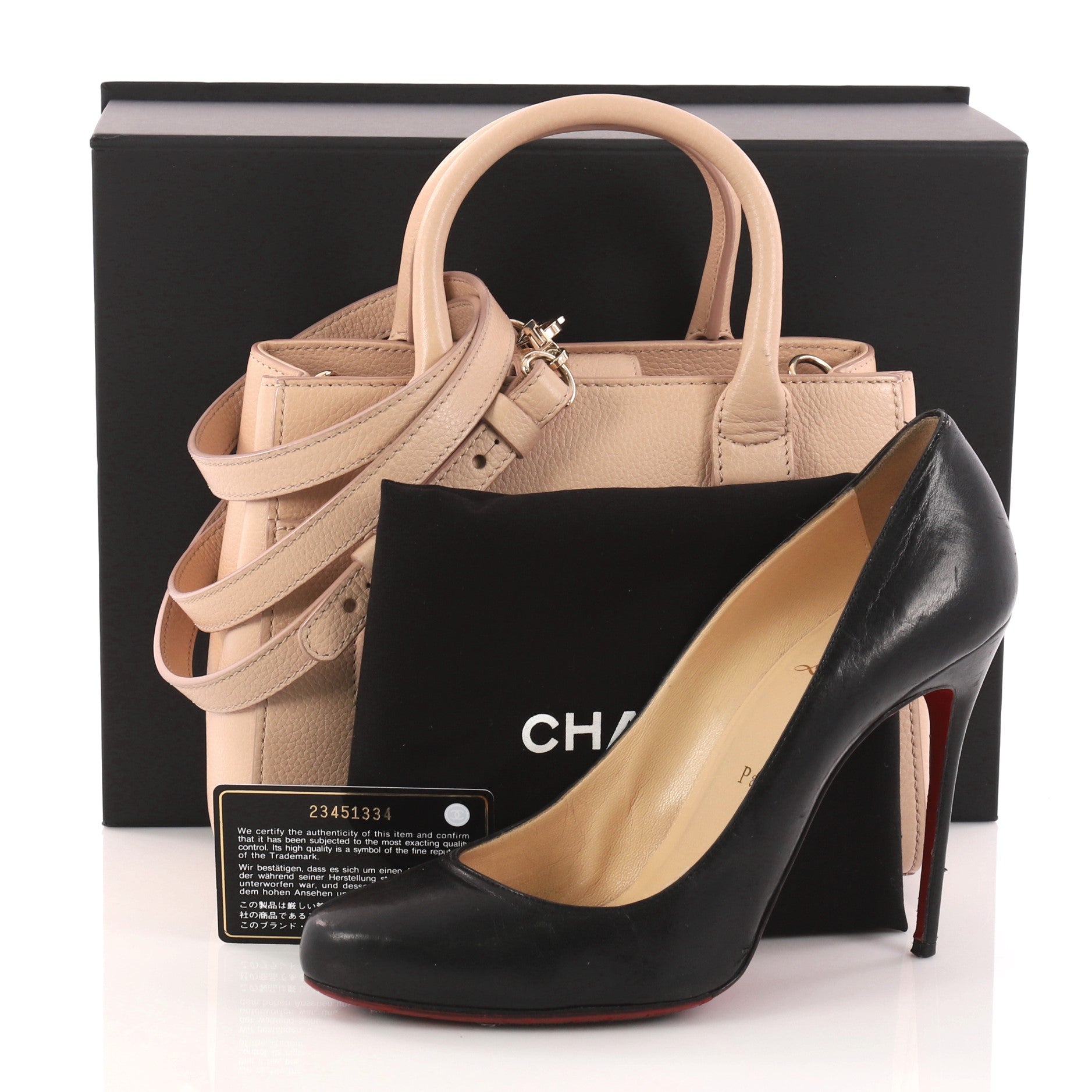 Neo Executive Tote Grained Calfskin Mini