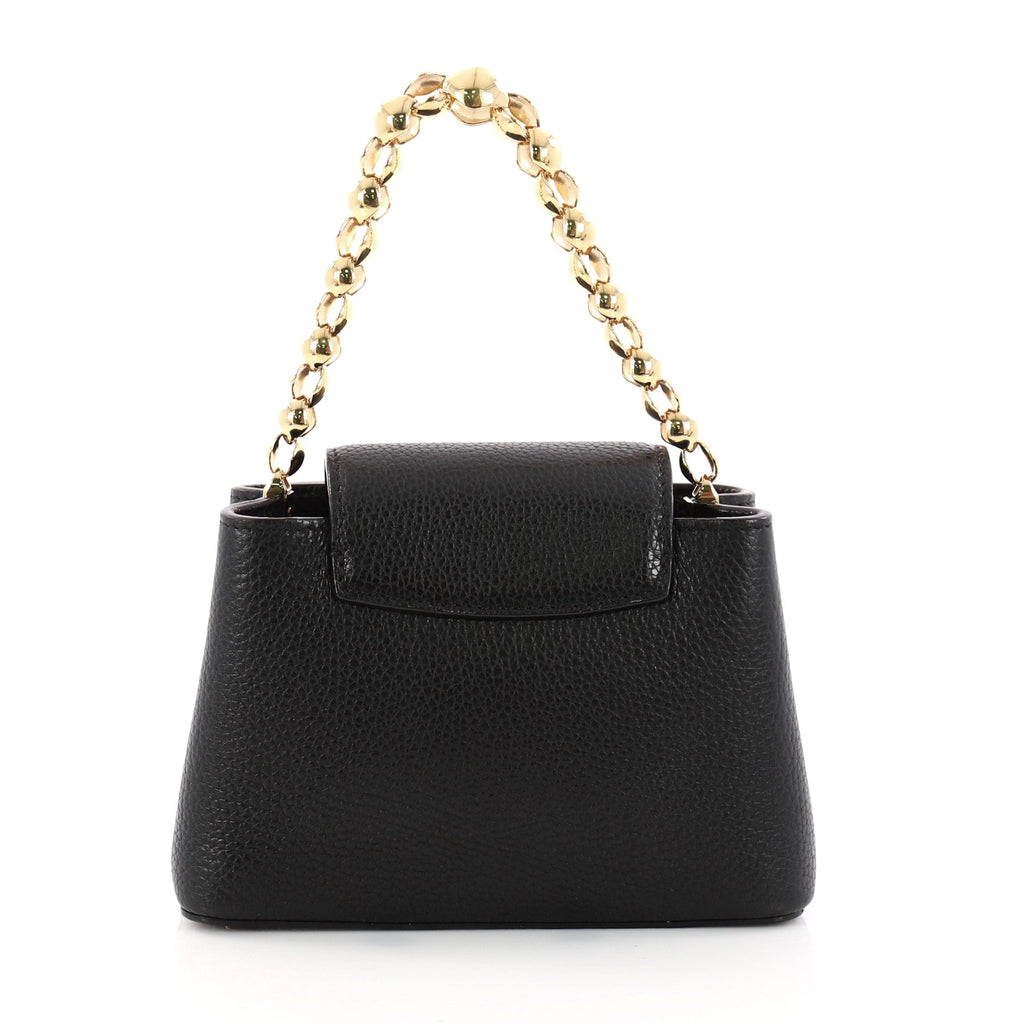 Chain Capucines Handbag Leather Mini