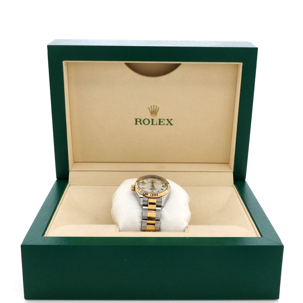 Oyster Perpetual Datejust Automatic Watch Stainless Steel and Yellow Gold 28