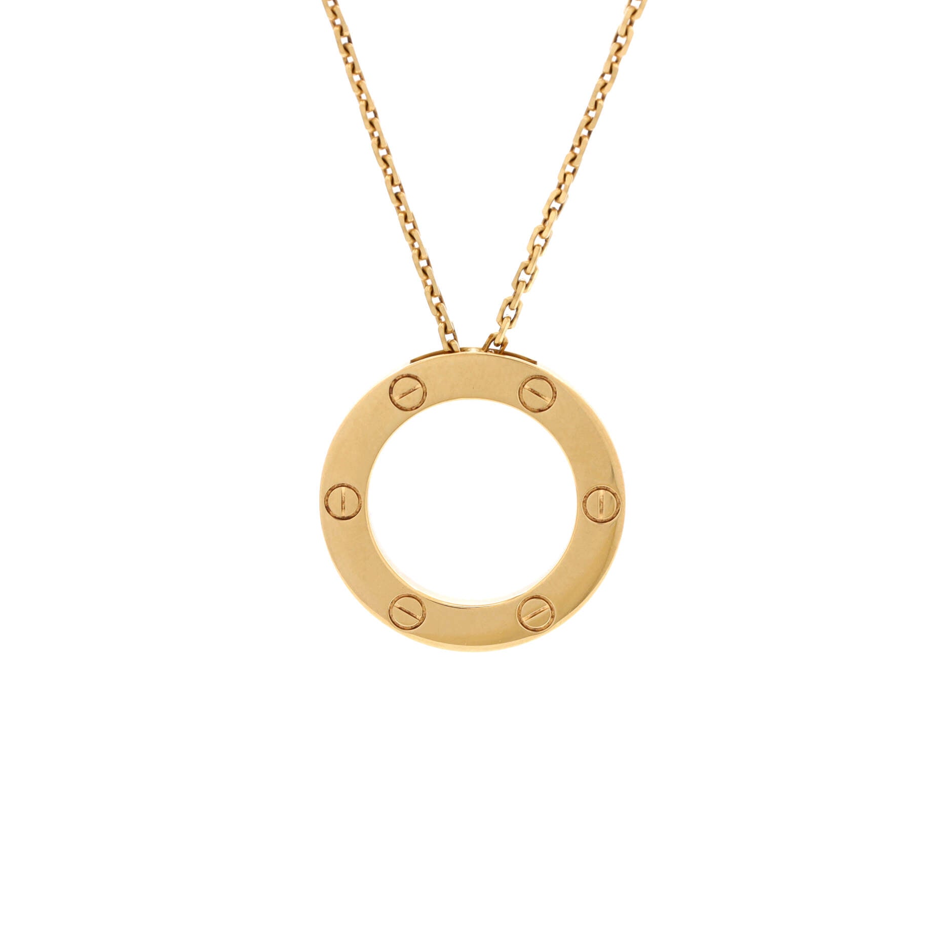 Love Pendant Necklace 18K Yellow Gold