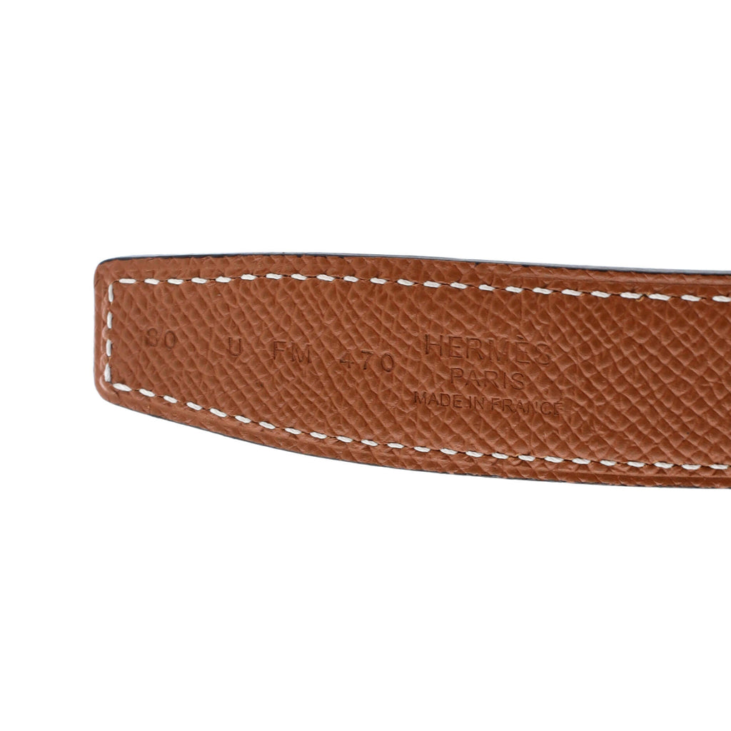 Constance Reversible Belt Leather Thin 80