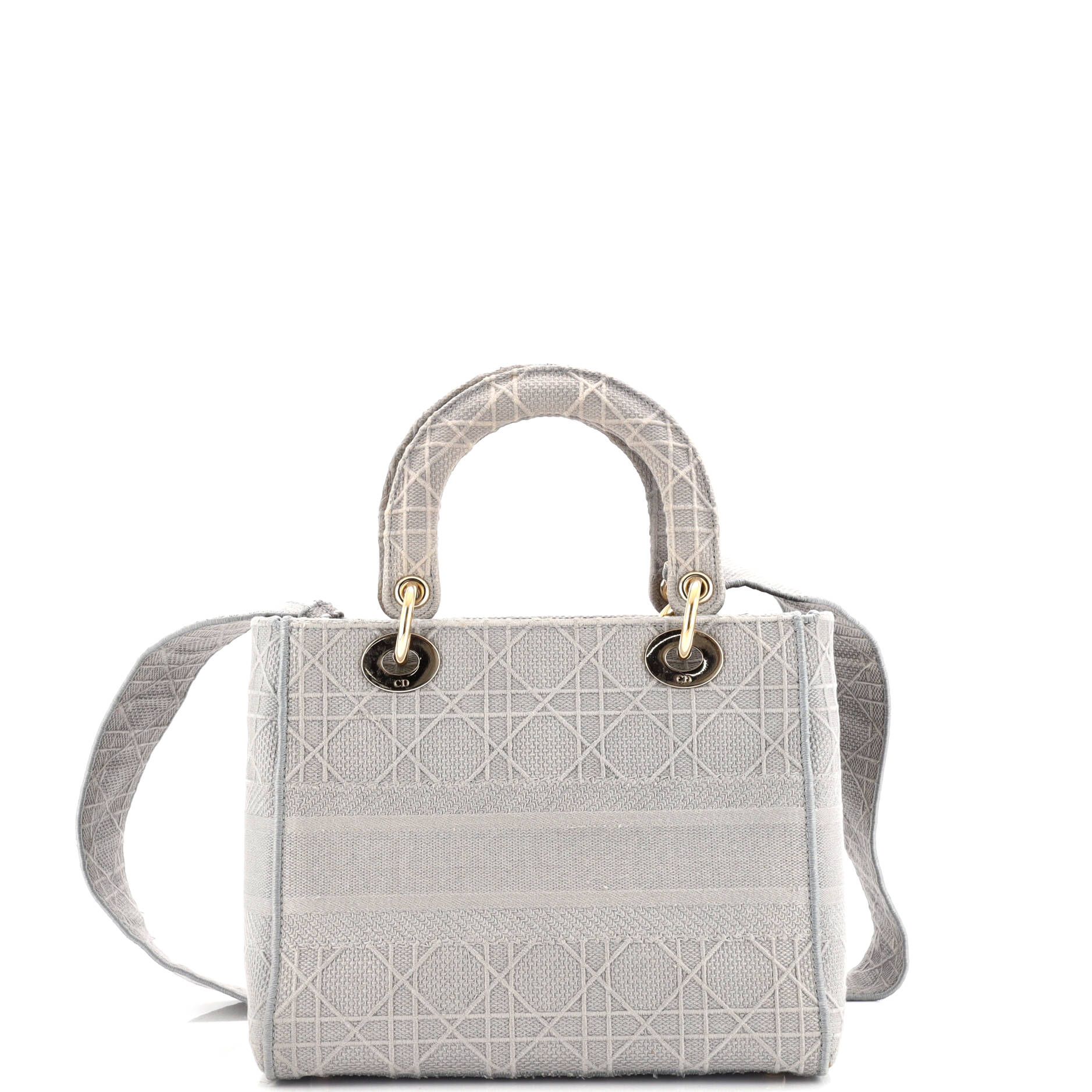 Lady D-Lite Bag Cannage Embroidered Canvas Medium