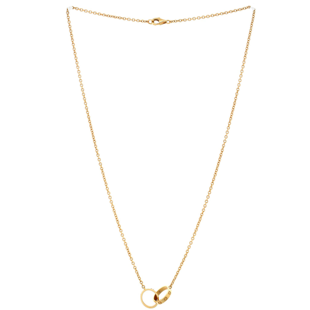Love Interlocking Necklace 18K Yellow Gold