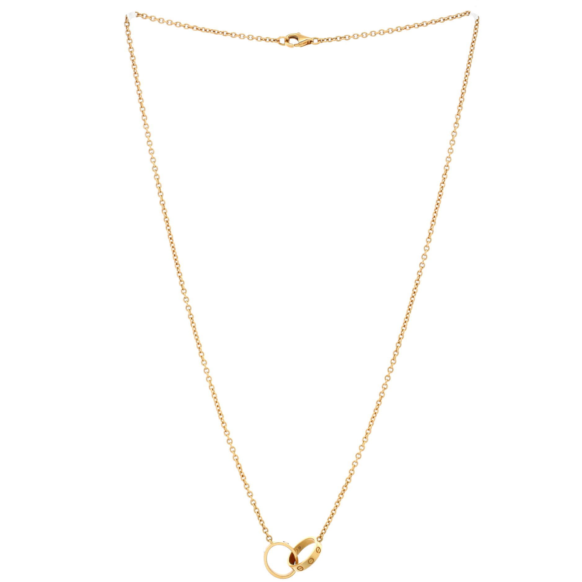 Love Interlocking Necklace 18K Yellow Gold