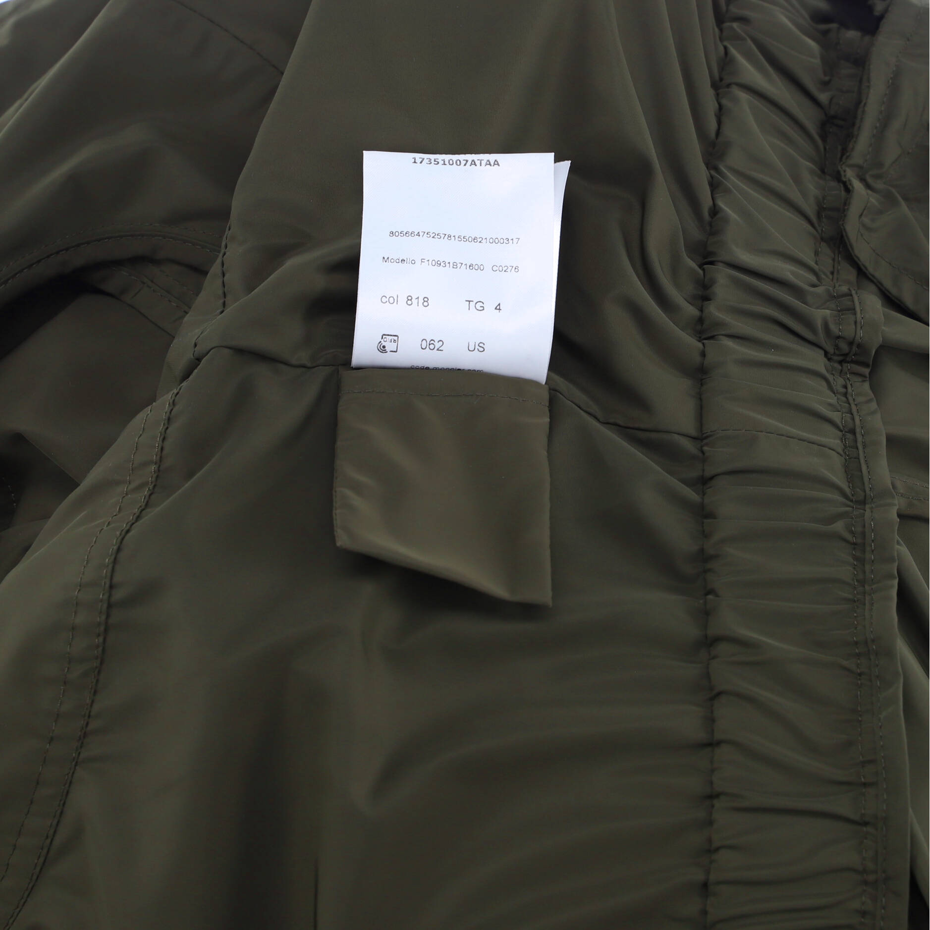 Women's Ocre Drawstring Jacket Polyester