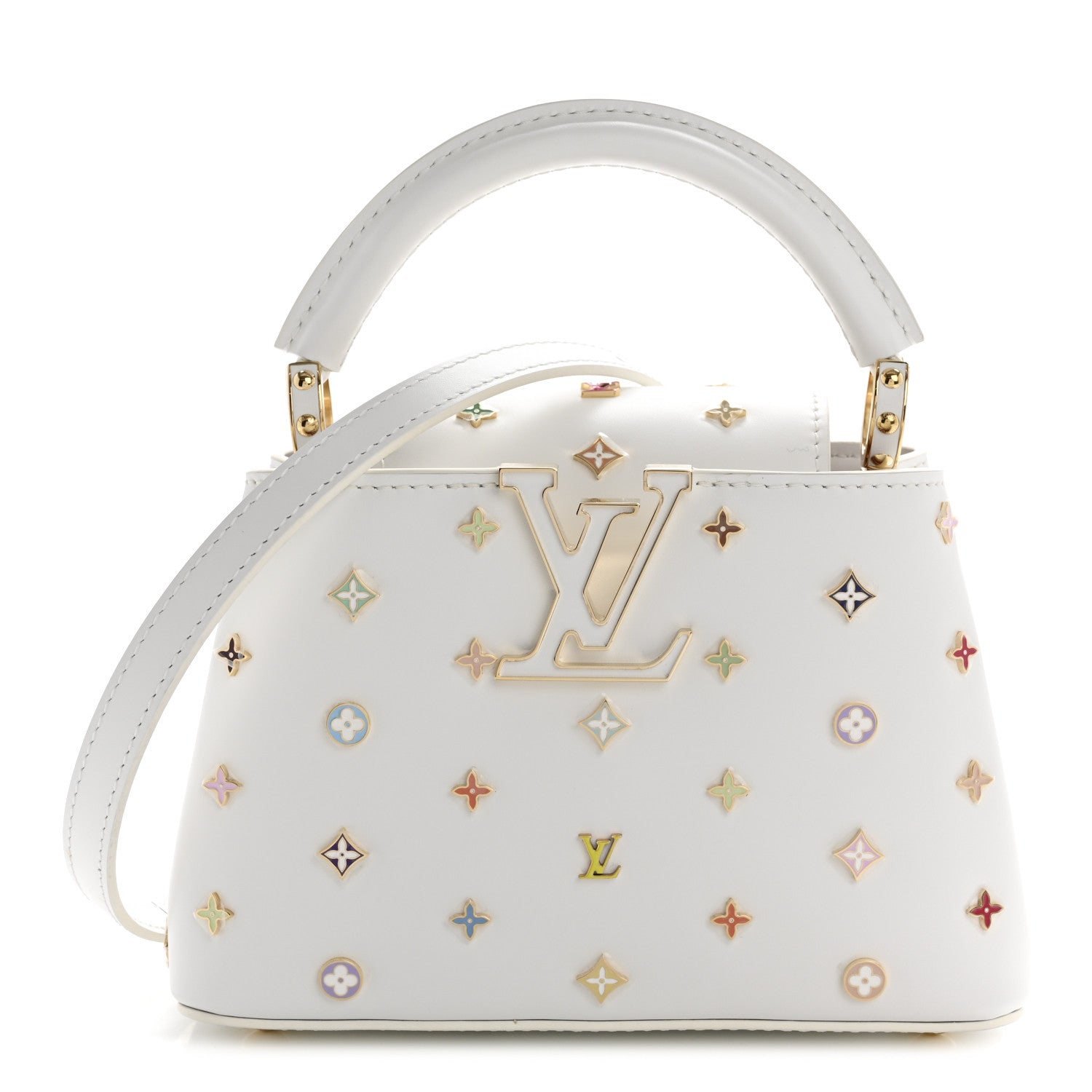 LV X TM Cowhide Mini Capucines Multicolor