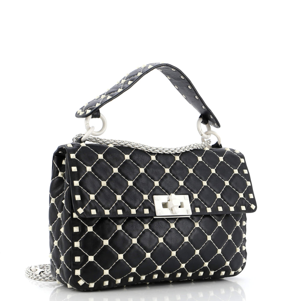 Rockstud Spike Flap Bag Quilted Leather Medium