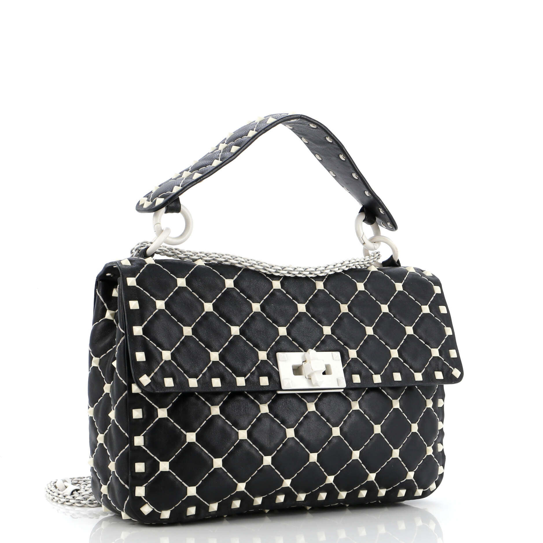 Rockstud Spike Flap Bag Quilted Leather Medium