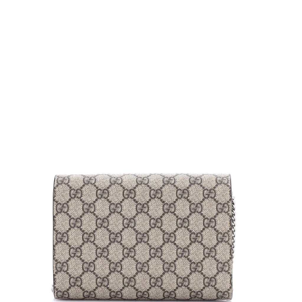 Dionysus Chain Wallet GG Coated Canvas Small
