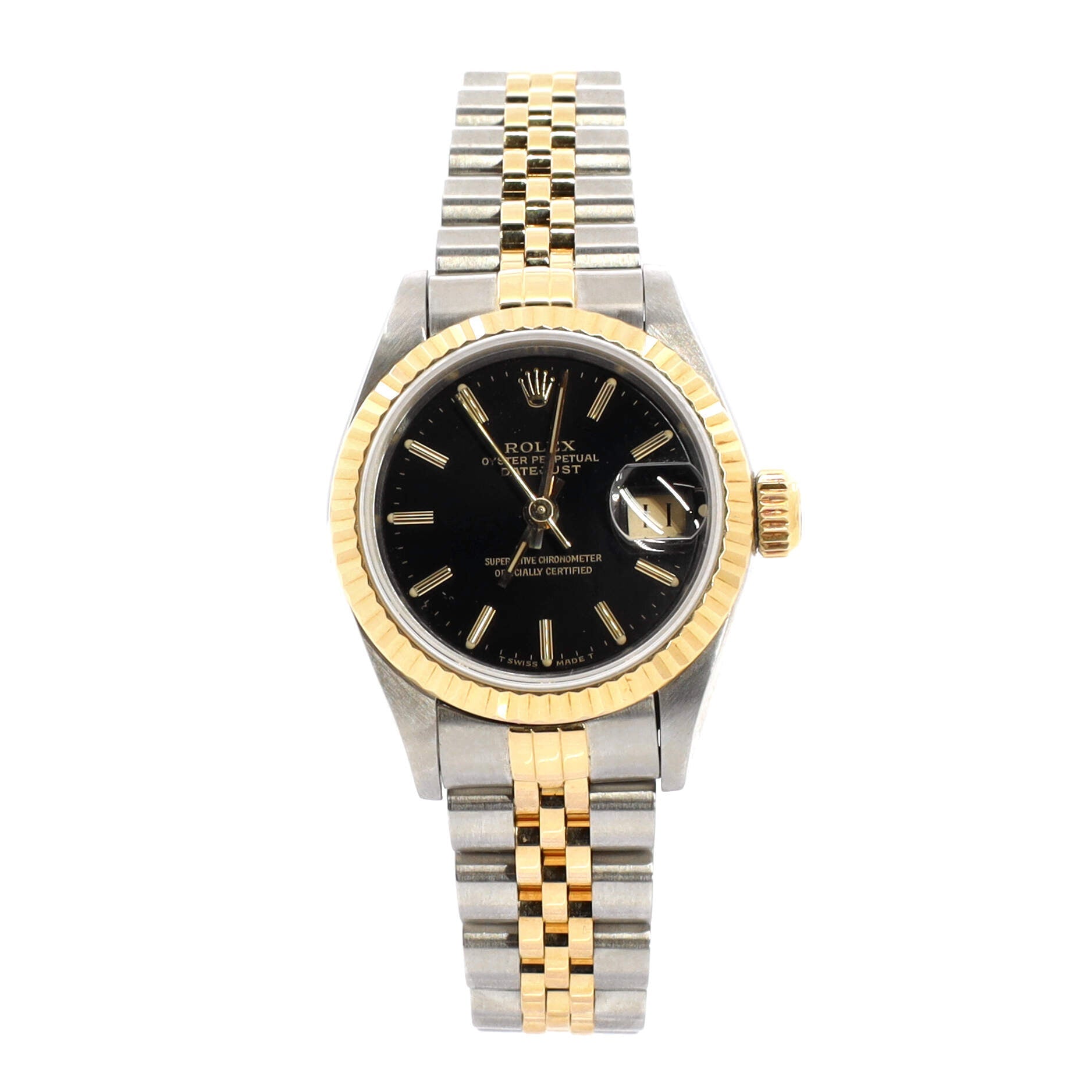 Oyster Perpetual Datejust Automatic Watch Stainless Steel and Yellow Gold 26