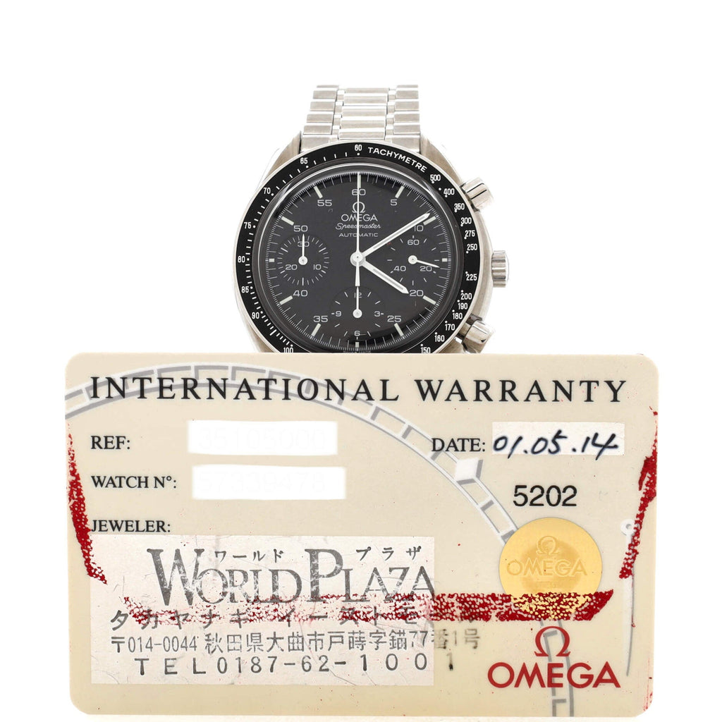 Speedmaster Reduced Chronograph Automatic Watch Stainless Steel 39