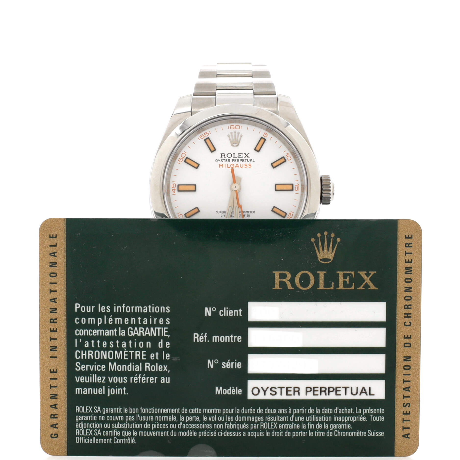 Oyster Perpetual Milgauss Automatic Watch Stainless Steel 40