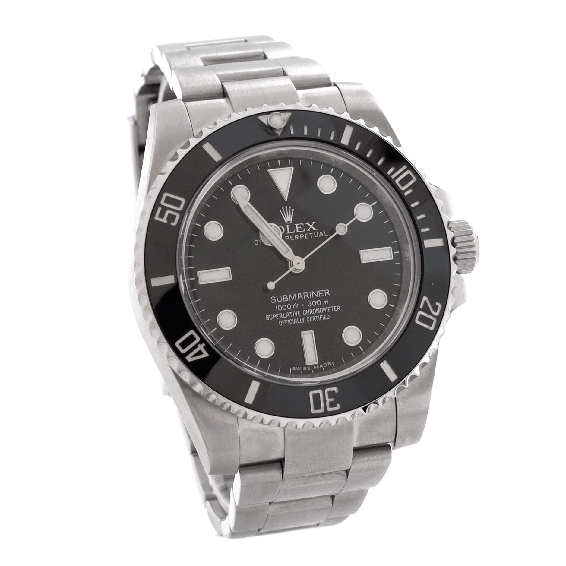 Oyster Perpetual Submariner Automatic Watch Stainless Steel and Cerachrom 40