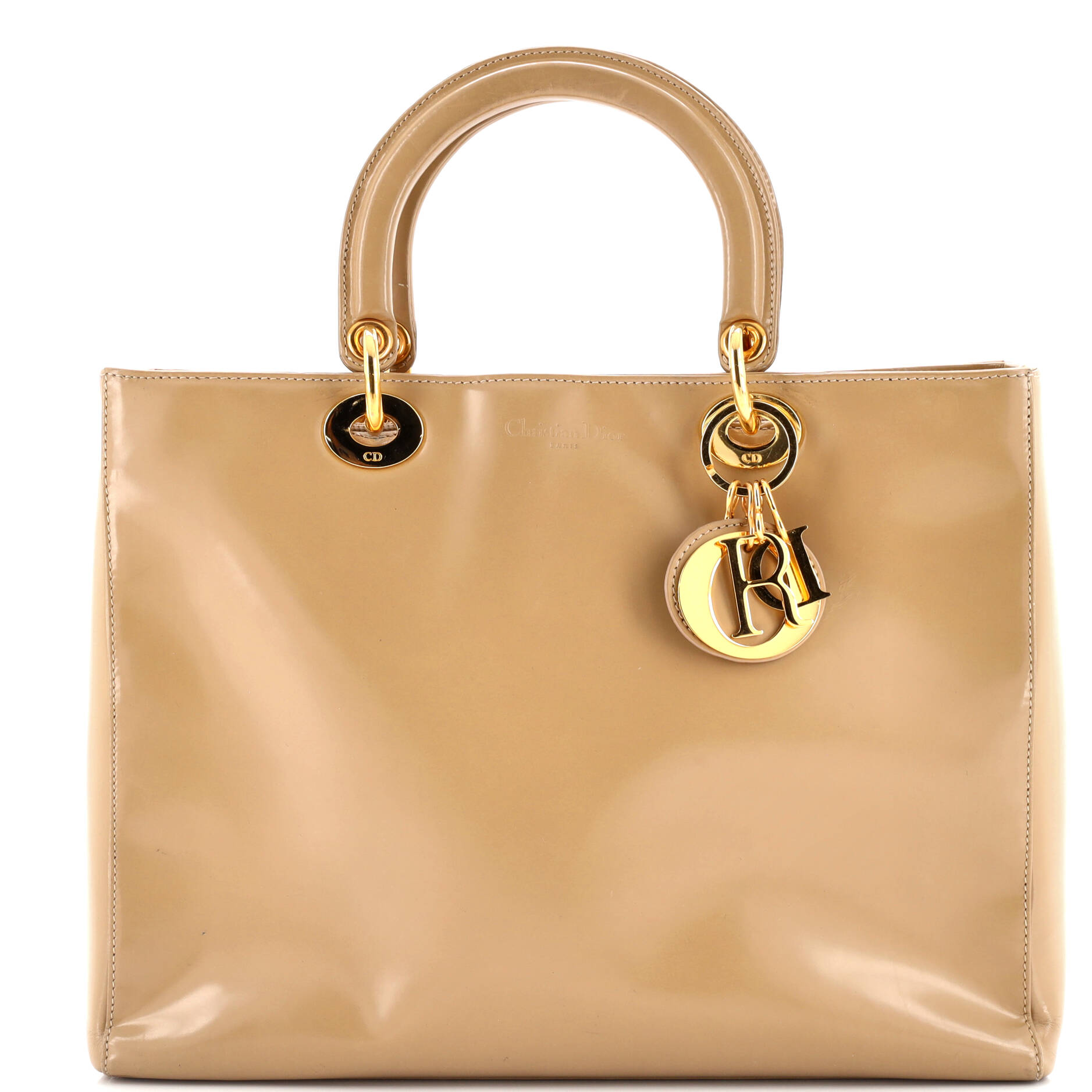 Vintage Lady Dior Bag Patent Large