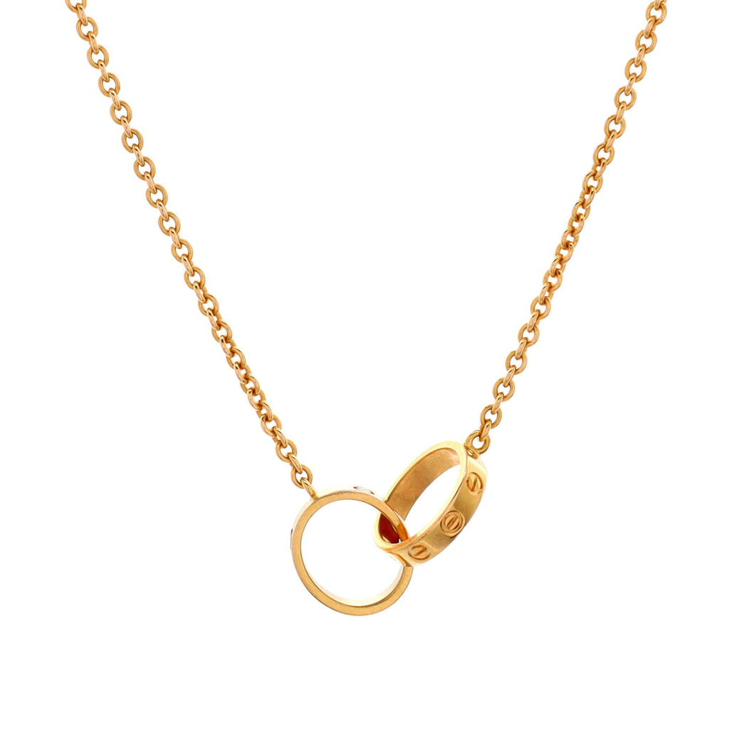 Love Interlocking Necklace 18K Yellow Gold