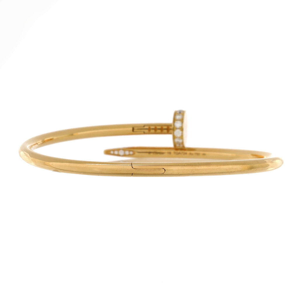 Juste un Clou Bracelet 18K Yellow Gold with Diamonds Classic