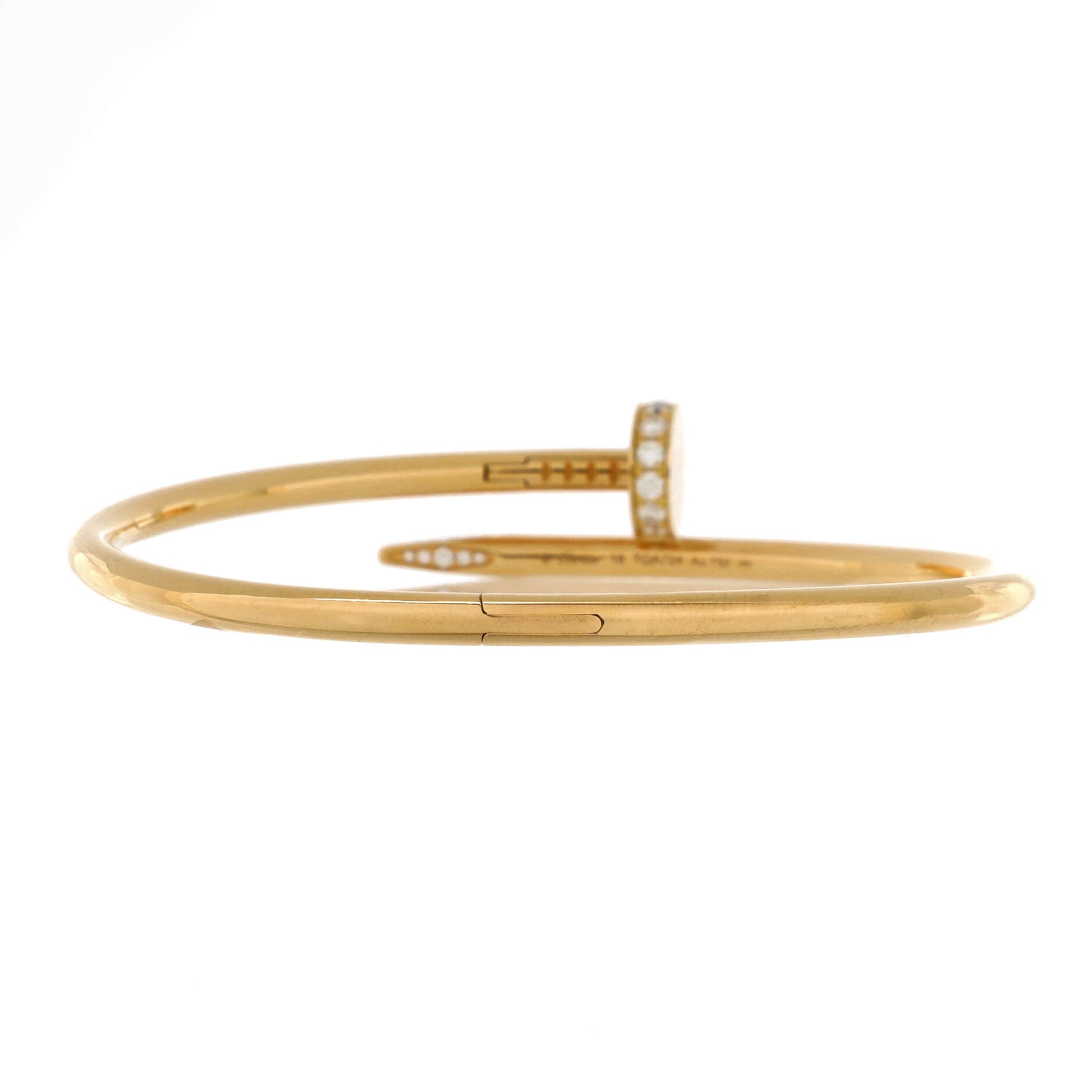 Juste un Clou Bracelet 18K Yellow Gold with Diamonds Classic