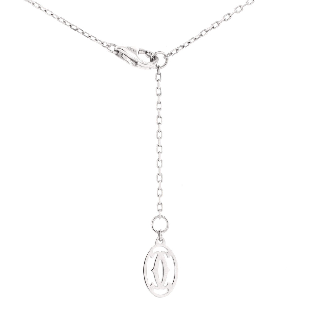 D'Amour Heart Pendant Necklace 18K White Gold with Diamond