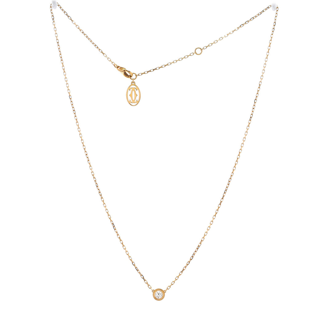 Cartier D'Amour Pendant Necklace 18K Rose Gold with Diamond Large