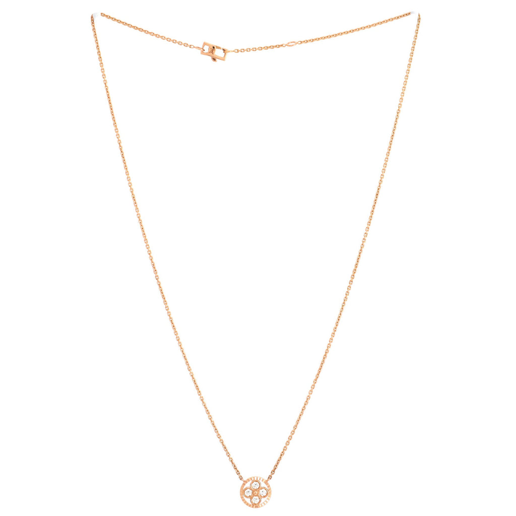 Blossom BB Pendant Necklace 18K Rose Gold with Diamonds