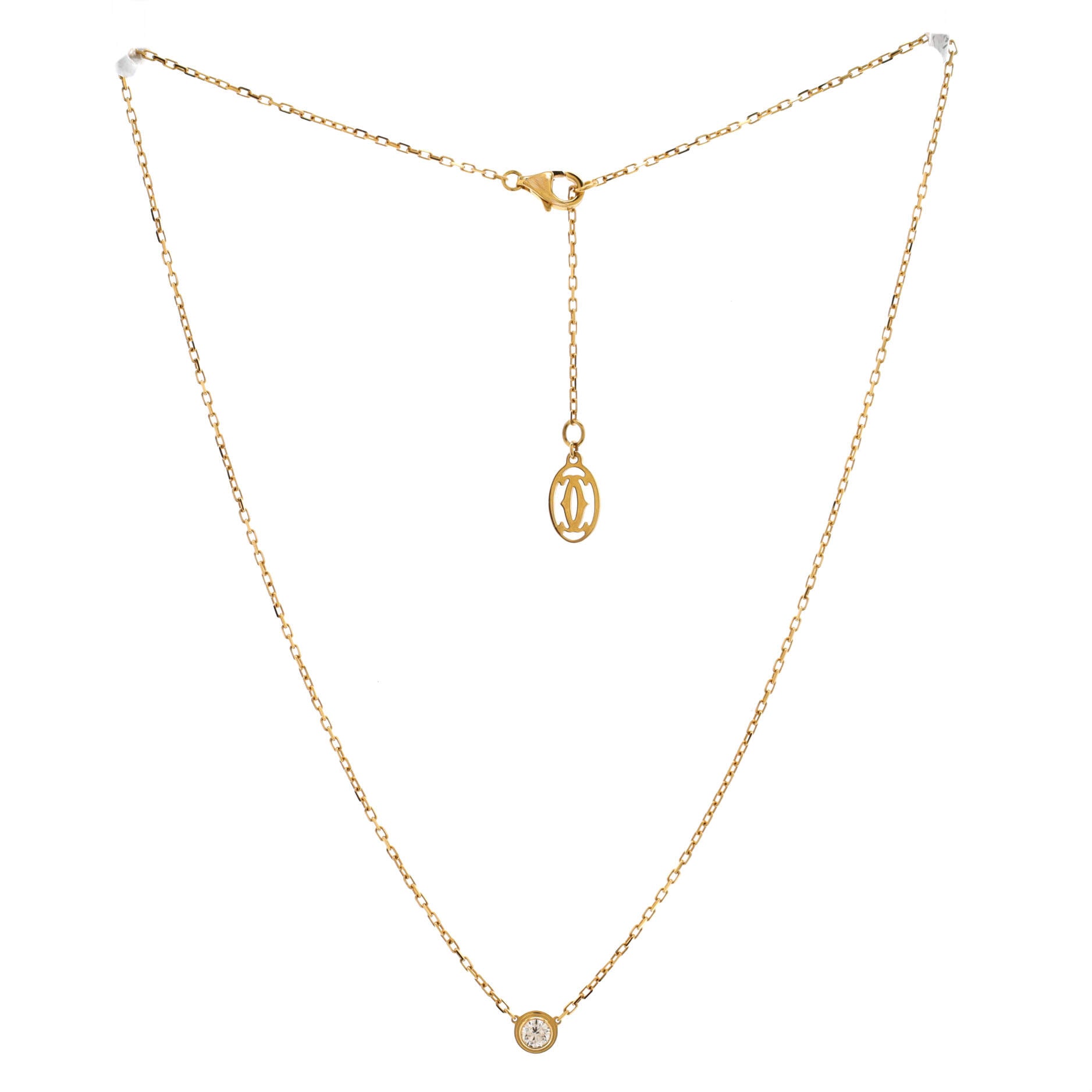 Cartier D'Amour Pendant Necklace 18K Rose Gold with Diamond Large
