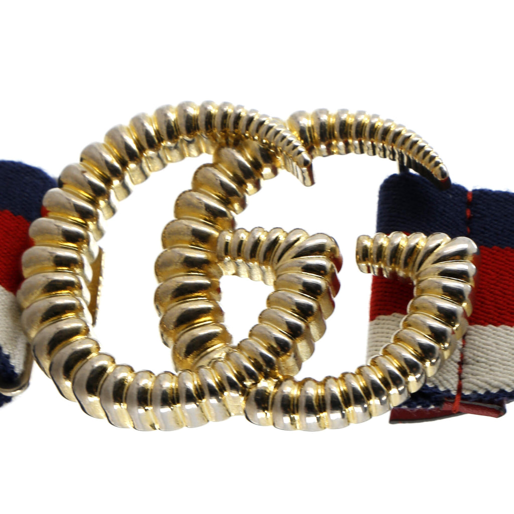 GG Torchon Web Belt Canvas Wide 75