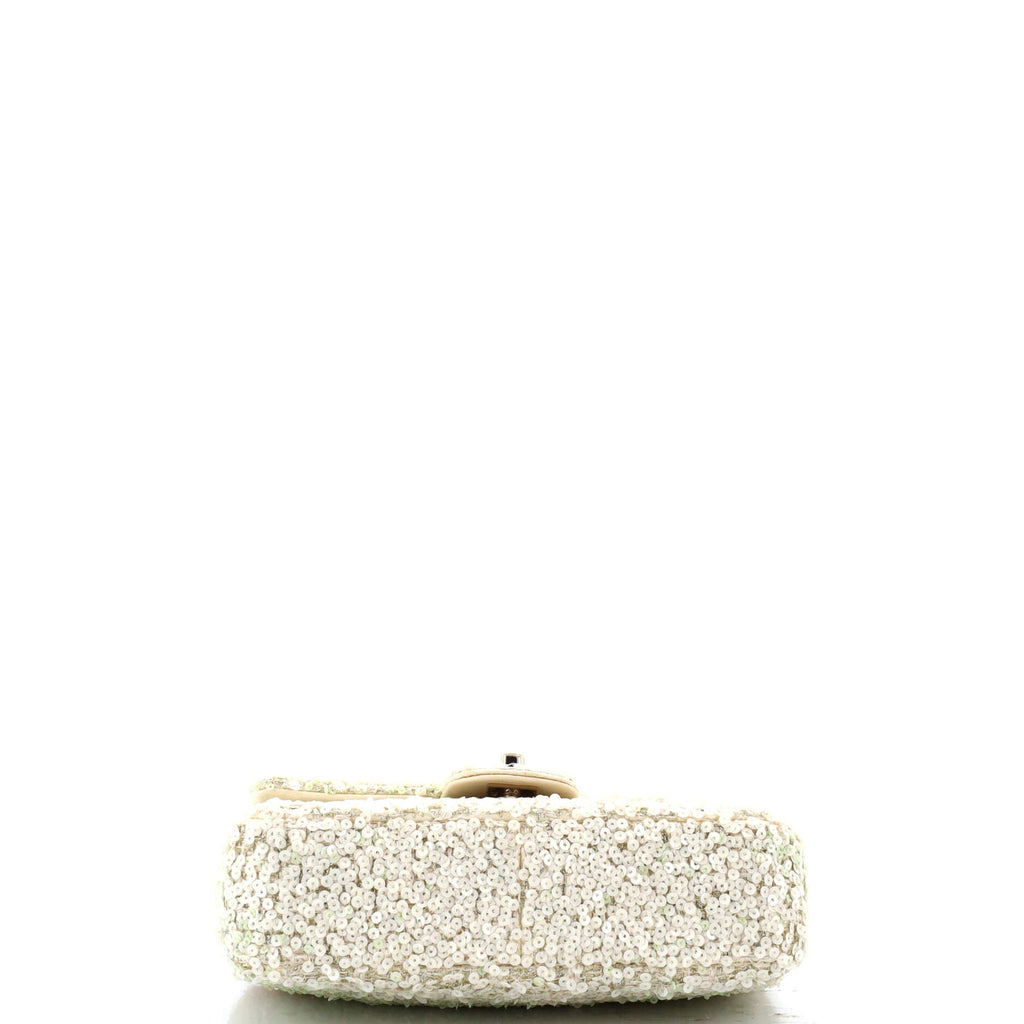 Classic Single Flap Bag Sequins Mini