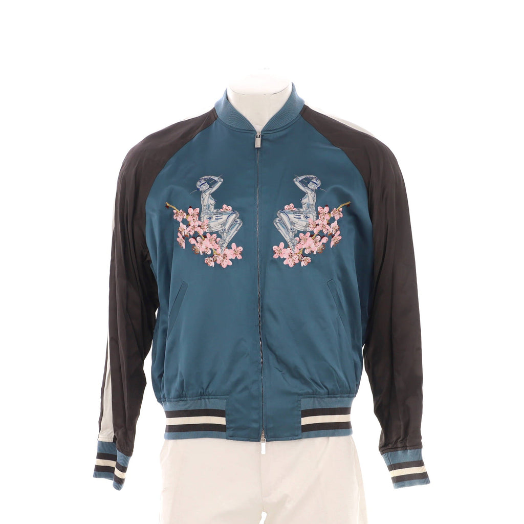 Men's Sorayama Bomber Jacket Embroidered Viscose