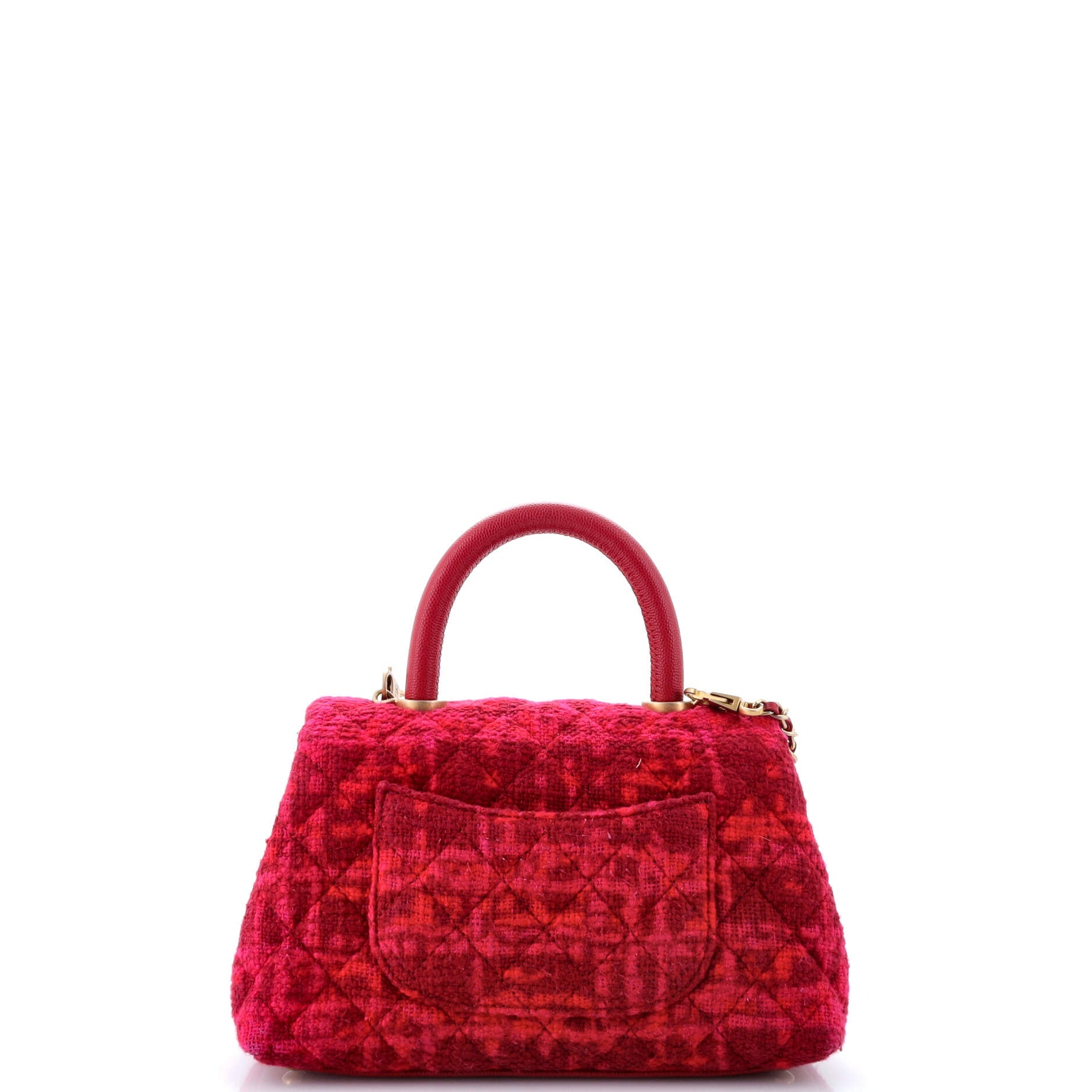 Coco Top Handle Bag Quilted Tweed Mini