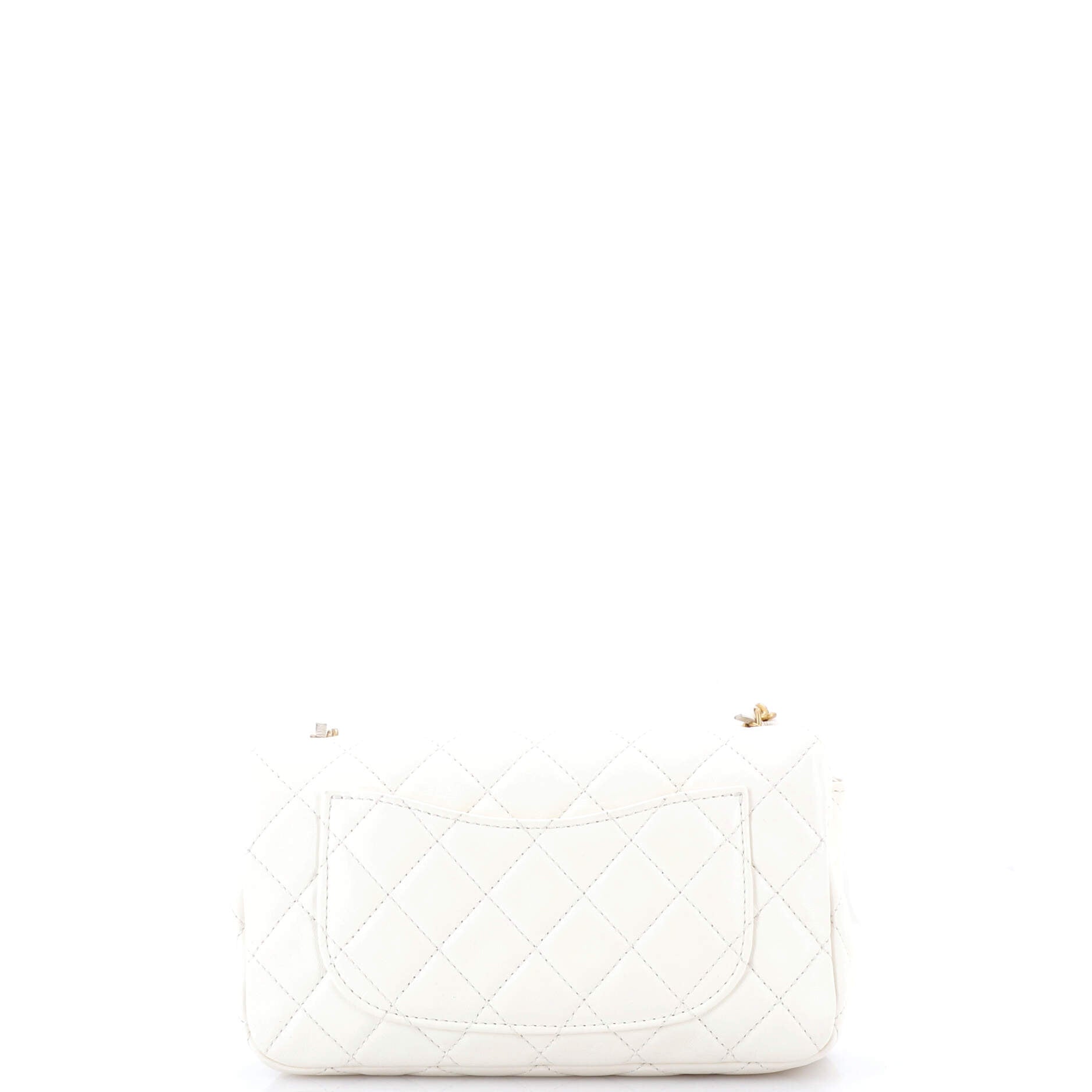 Pearl Crush Flap Bag Quilted Lambskin Mini