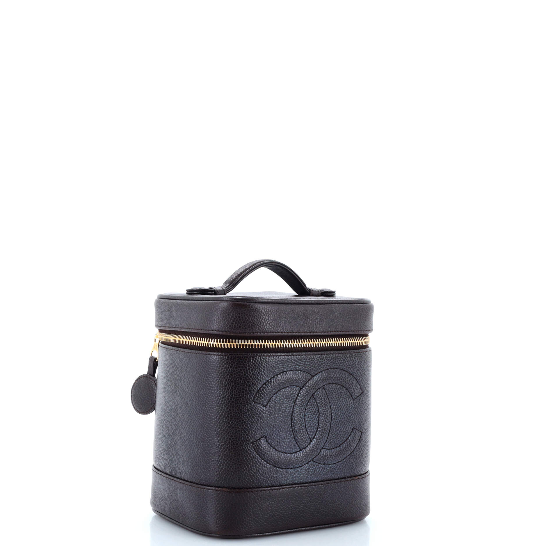 Vintage Timeless Cosmetic Case Caviar Tall