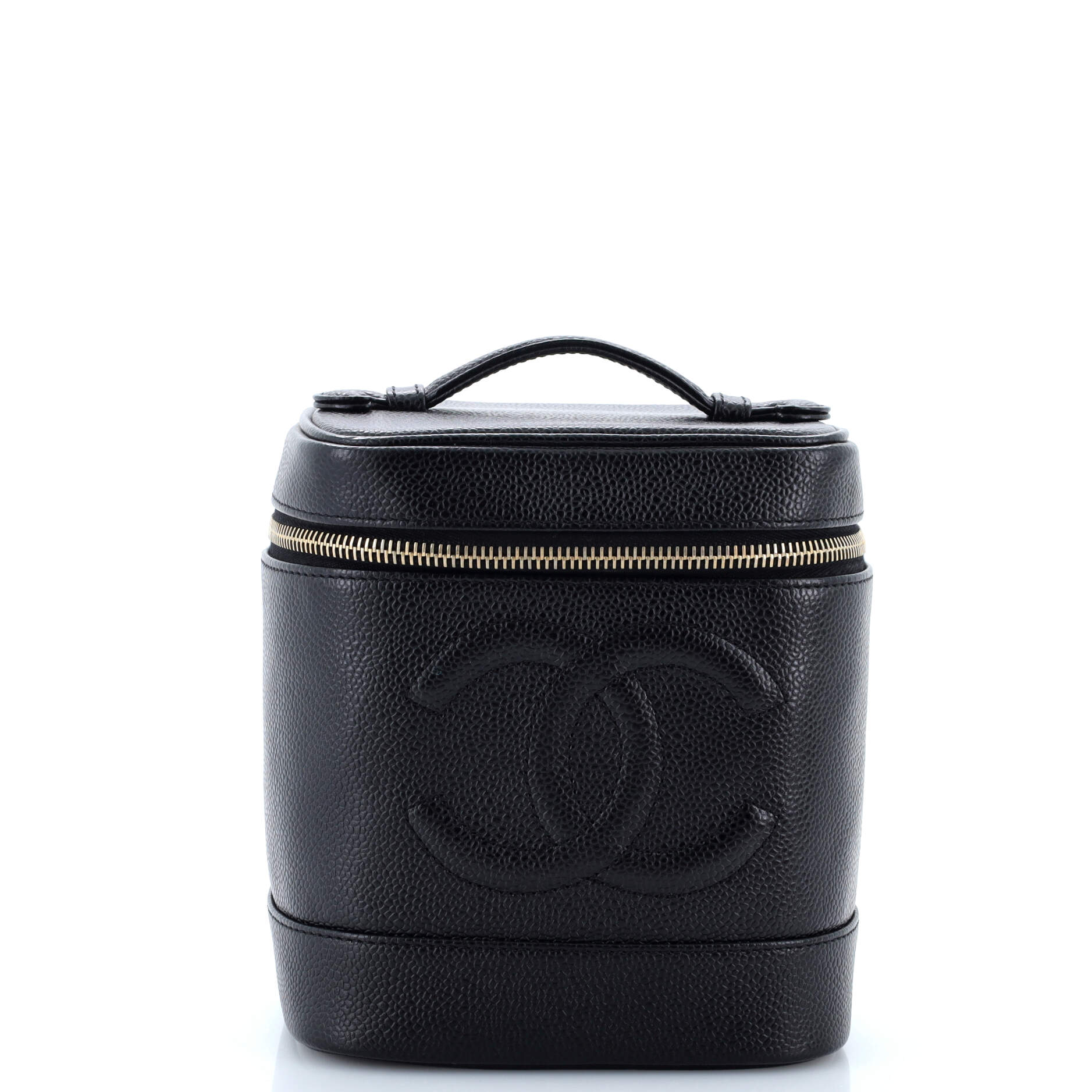 Vintage Timeless Cosmetic Case Caviar Tall