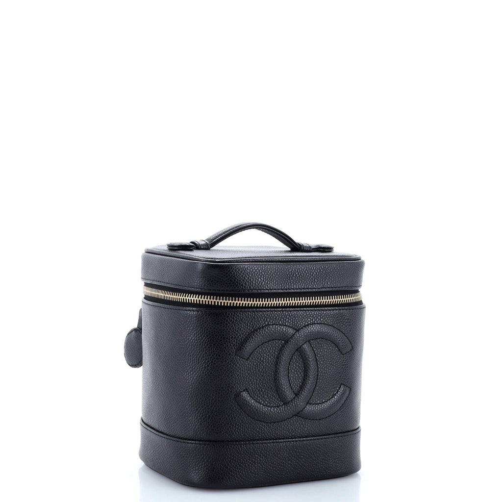 Vintage Timeless Cosmetic Case Caviar Tall