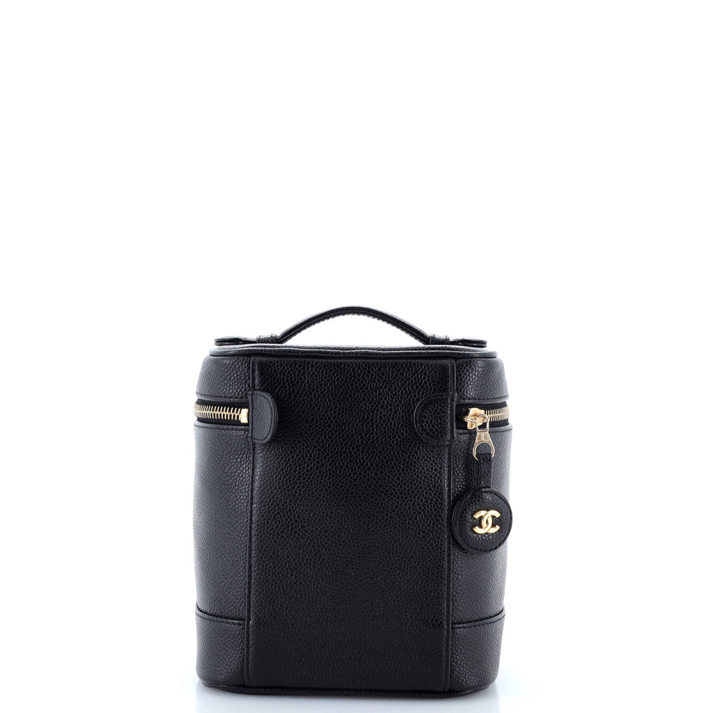 Vintage Timeless Cosmetic Case Caviar Tall