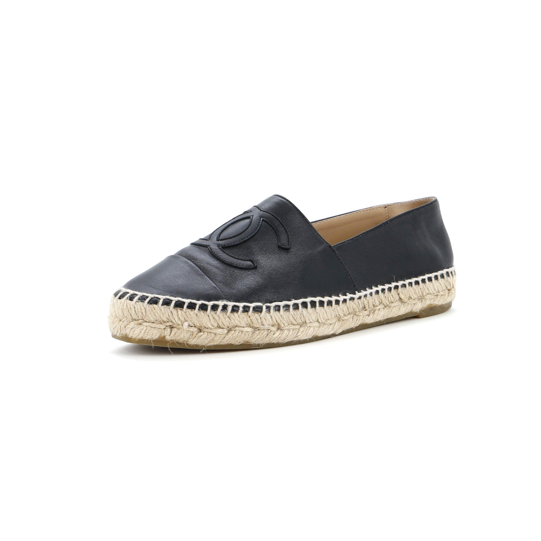 Women's CC Cap Toe Espadrilles Leather