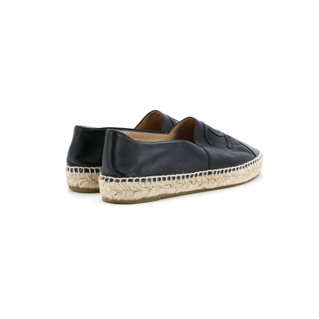 Women's CC Cap Toe Espadrilles Leather