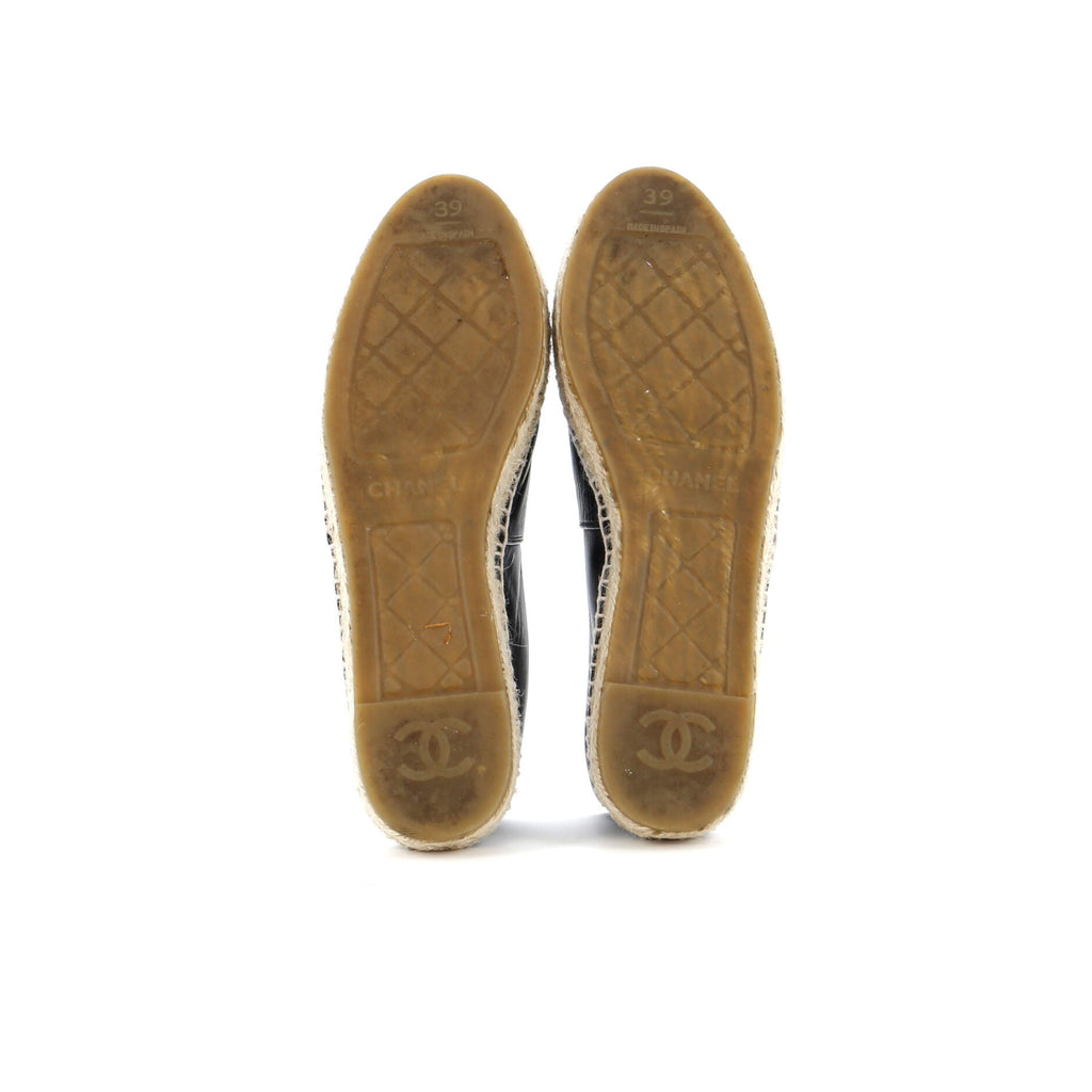 Women's CC Cap Toe Espadrilles Leather