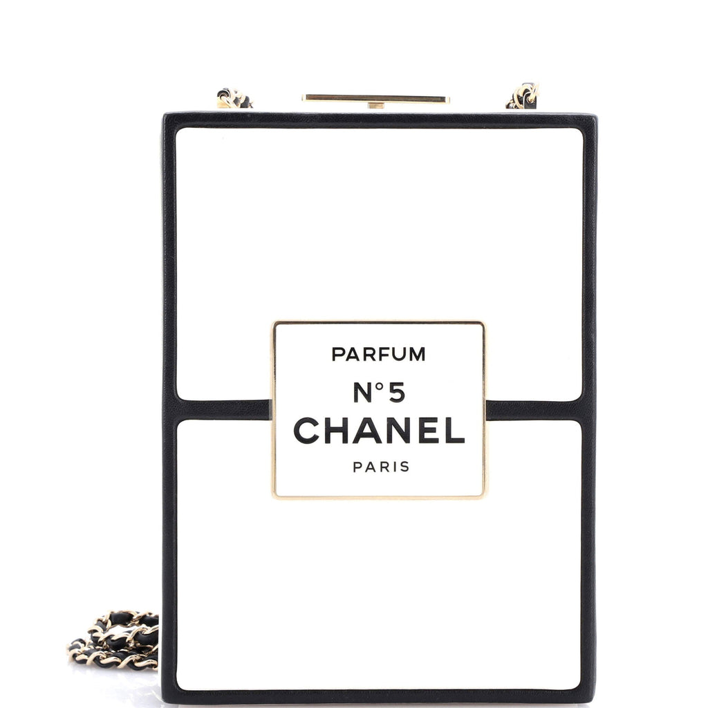 No.5 Perfume Box Evening Clutch Leather