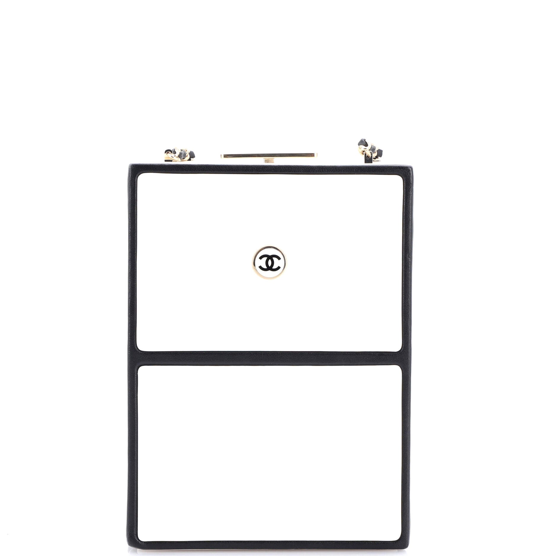 No.5 Perfume Box Evening Clutch Leather
