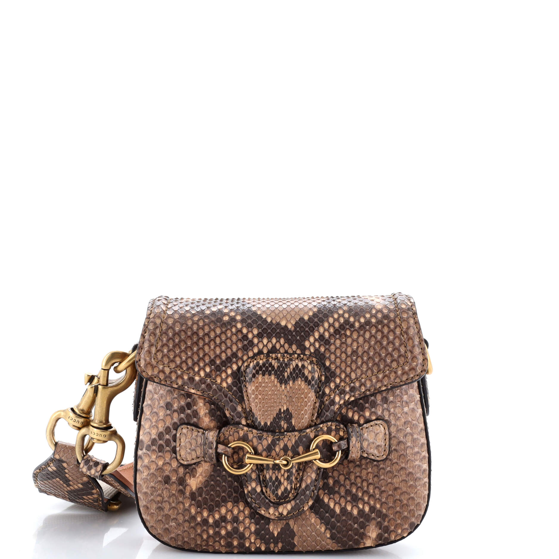 Lady Web Shoulder Bag Python Medium
