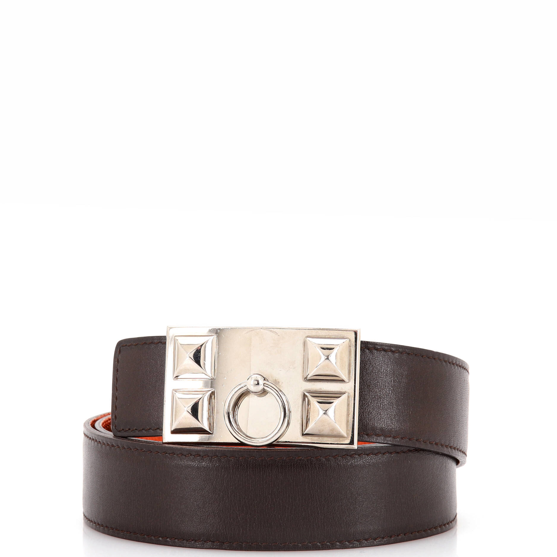 Collier de Chien Buckle Reversible Belt Leather Medium