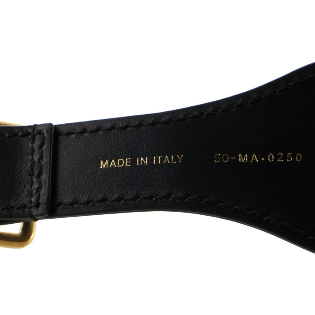 Logo Belt Embroidered Canvas Extra Wide 75