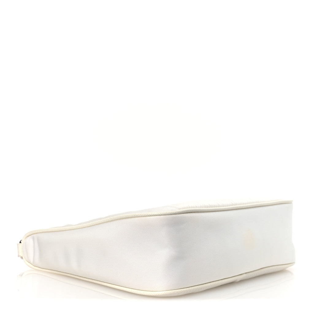 Re-Nylon Saffiano Re-Edition 2005 Shoulder Bag Bianco
