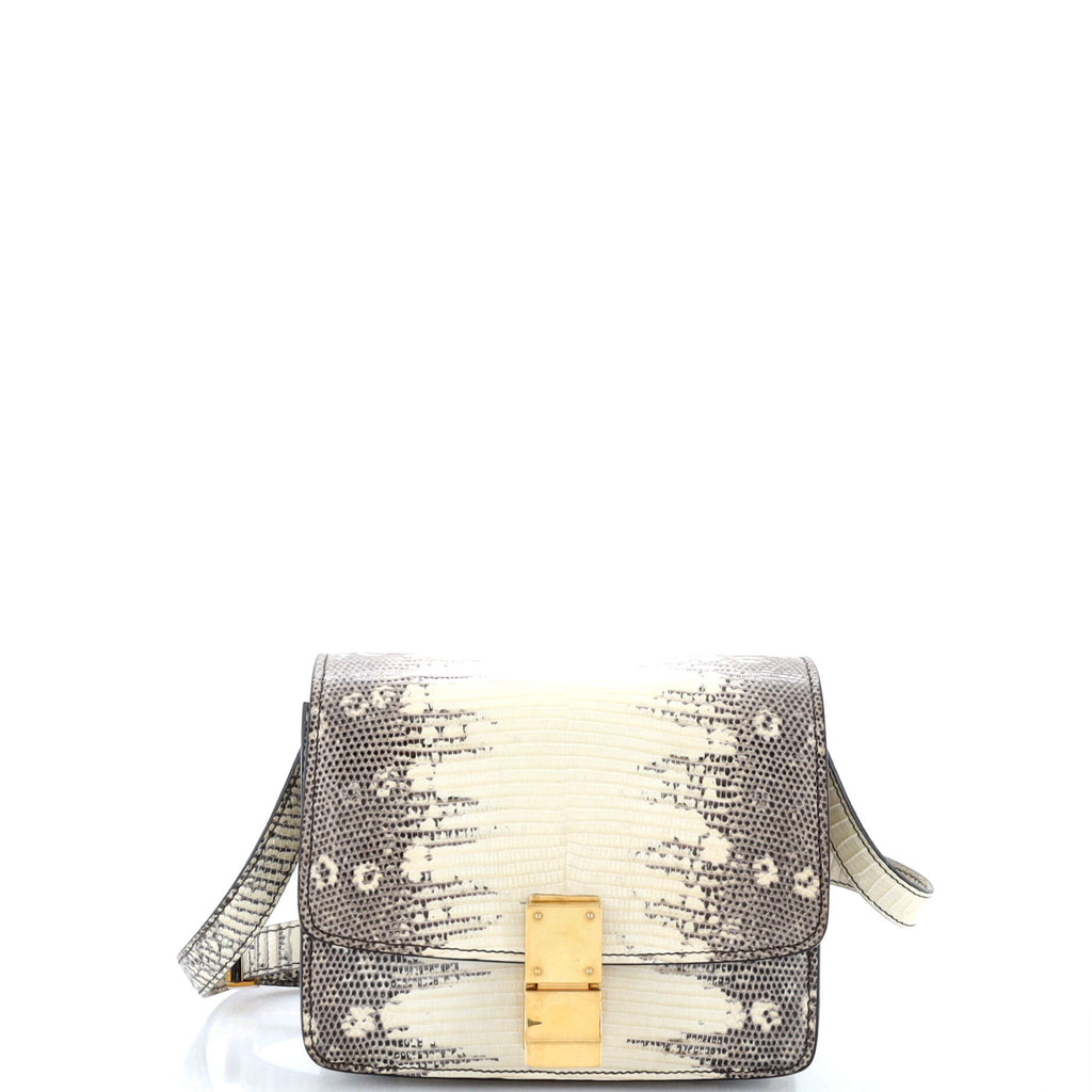 Classic Box Bag Lizard Small