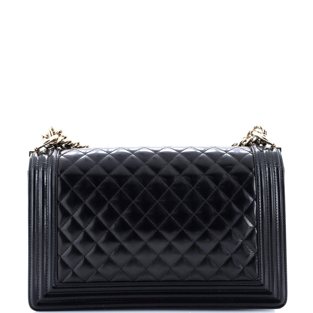 Boy Flap Bag Quilted Iridescent Glazed Calfskin New Medium