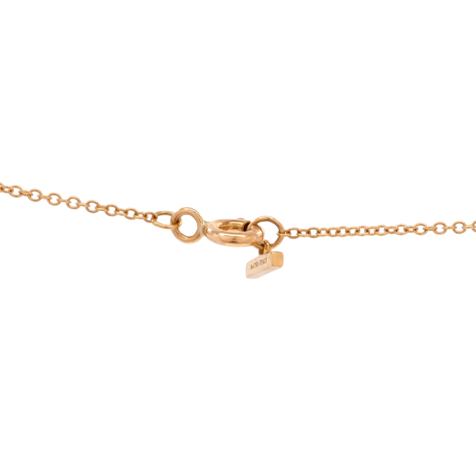 T Circle Pendant Necklace 18K Yellow Gold with Onyx and Diamonds Large