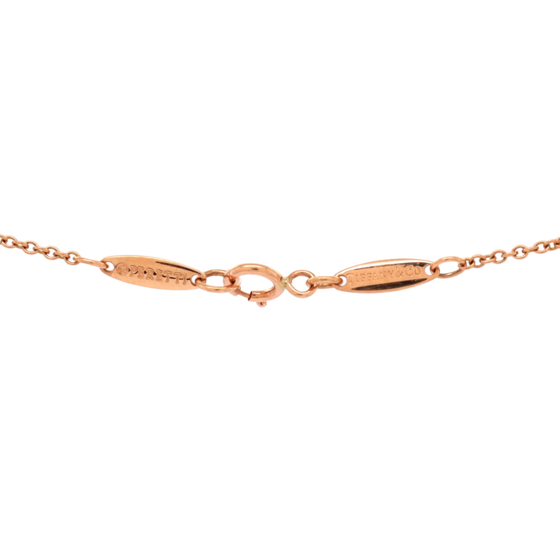 Elsa Peretti Open Heart Pendant Necklace 18K Rose Gold 11mm