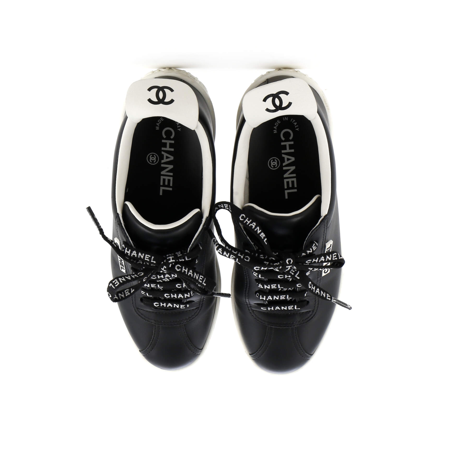 Women's Logo Laces CC Low-Top Sneakers Leather