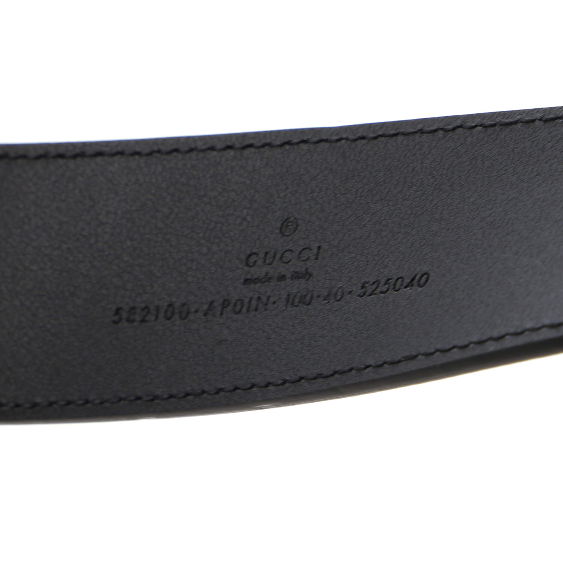 GG Marmont Belt Leather with Crystal Buckle Wide 100