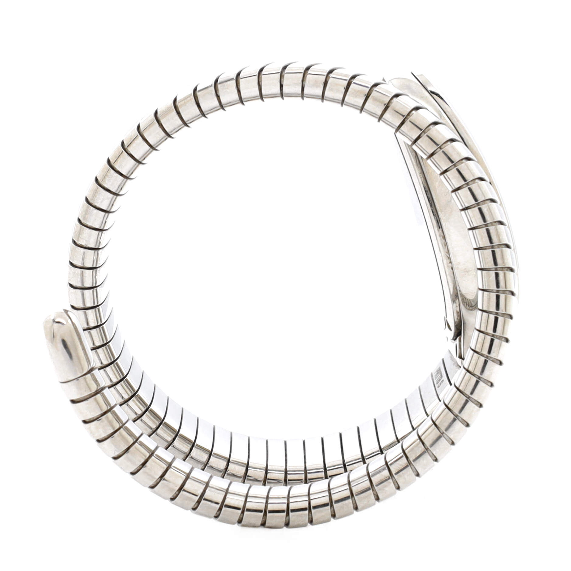 Serpenti Tubogas Single Spiral Quartz Watch Stainless Steel 23